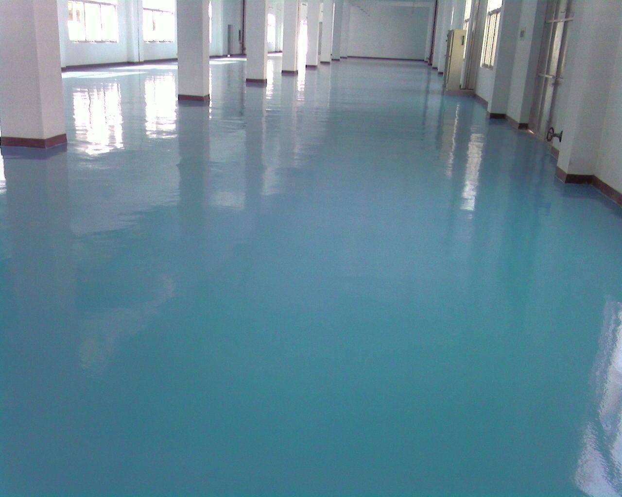 防静电自流平完工效果